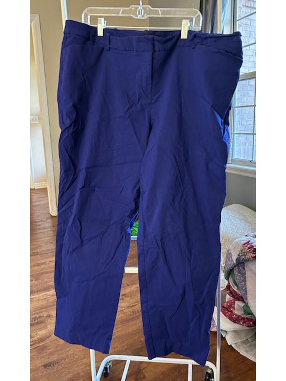 Worthington Slim Fit Women's Pants 24W Navy Blue
